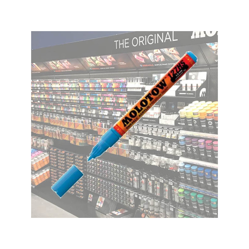 Molotow molotow acrylic marker one4all 1,5mm 161 shock blue middle - peintureMW127405.jpg4250397606088