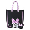 Loungefly disney loungefly grand sac a main tote bag minnie floral rock the dots - sac a mainWDTBS0003-LFDISNEYMINNIEFLORALROCKT