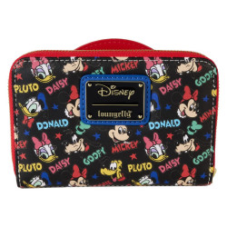 Loungefly disney loungefly portefeuille mickey and friends classic - portefeuilleWDWA3179-LFDISNEYMICKEYANDFRIENDSCLASSICZIPAROU
