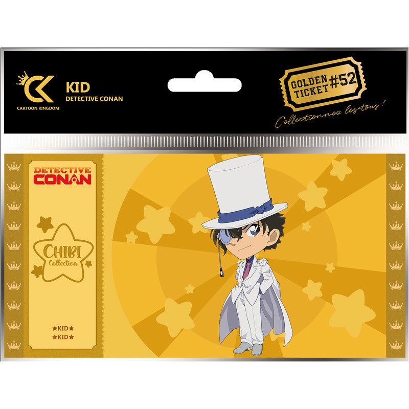 Cartoon kingdom detective conan golden ticket chibi kid x10 - golden ticketCKCC52.jpg3760375863514