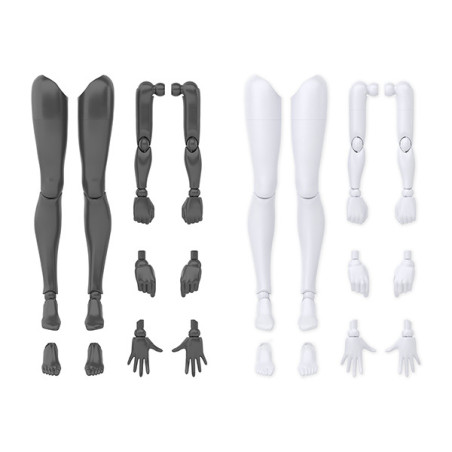 Bandai hobby 30 minutes sisters option body parts arm parts & leg parts w&b - hg 1/144 high gradeBANMK65100.jpg4573102651006