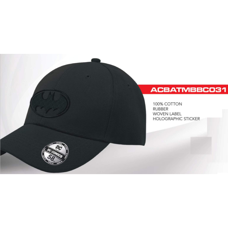 BATMAN - Logo Noir - Casquette de Baseball "Honey Comb"FIGACBATMBBC031_2.png3664794730894
