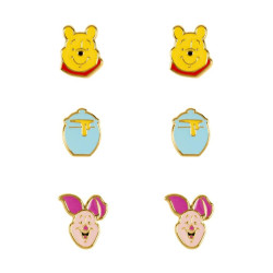 WINNIE L'OURSON - 3 Paires de Clous d'Oreilles - Laiton PlaquéFIGSF00469YL_5.jpg887746815712
