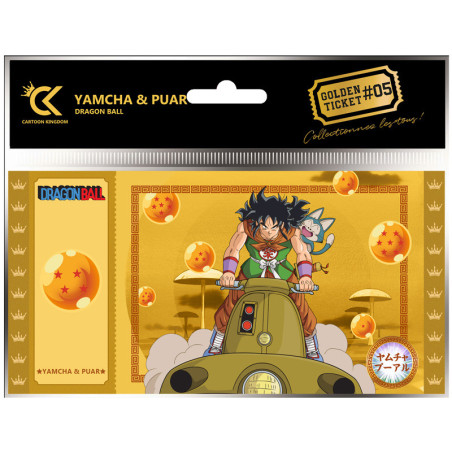 Cartoon kingdom Dragon Ball Z dragon ball golden ticket yamcha & puar x5 - golden ticketCKDB05.jpg3760375865754