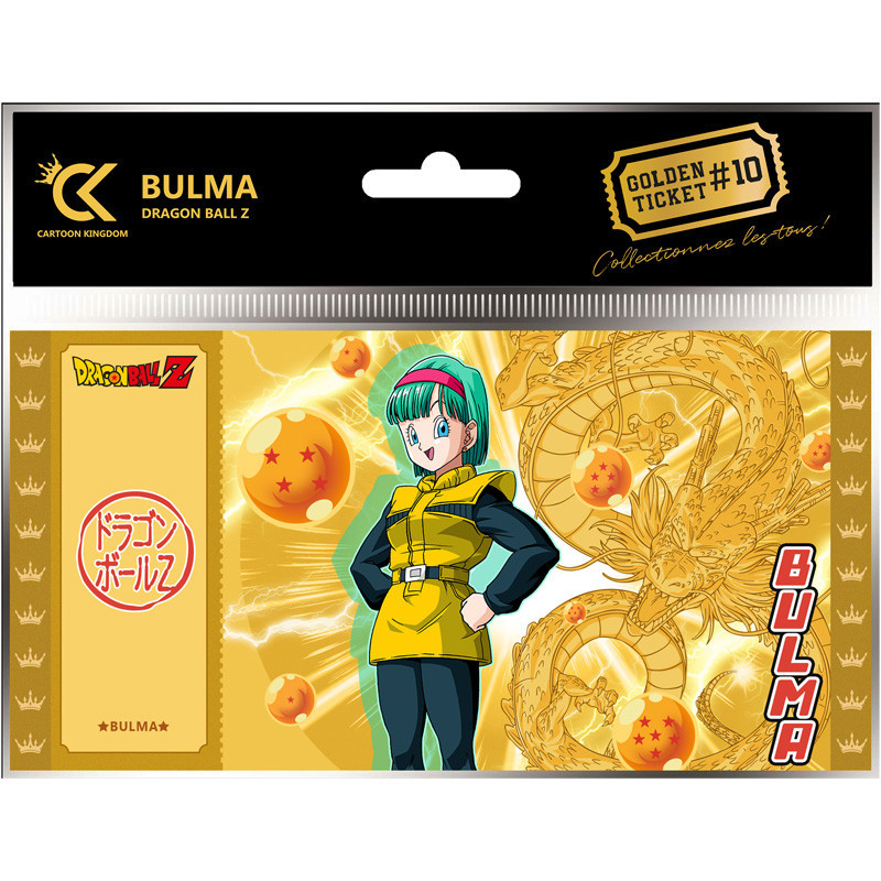 Cartoon kingdom Dragon Ball Z dragon ball golden ticket bulma x5 - golden ticketCKDBZ10.jpg3760375866317