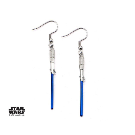 STAR WARS - Stainless Steel Blue Lightsaber Hook Dangle EarringsFIGSWSBLSER01_2.jpg839546005046