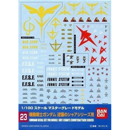 GUNDAM - GUNDAM DECAL 023 - MG Multiuse Char's CounterattackFIGGD2569884_1.jpg4573102574930