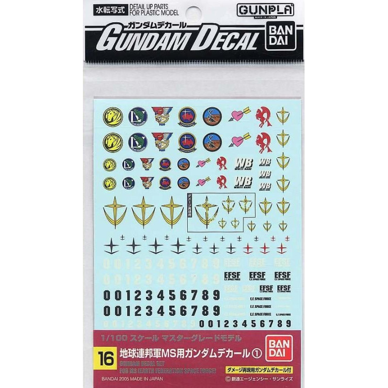 GUNDAM - Gundam Decal 16 MG Multiuse Federation - Model KitFIGMK57488_1.jpg4573102574886