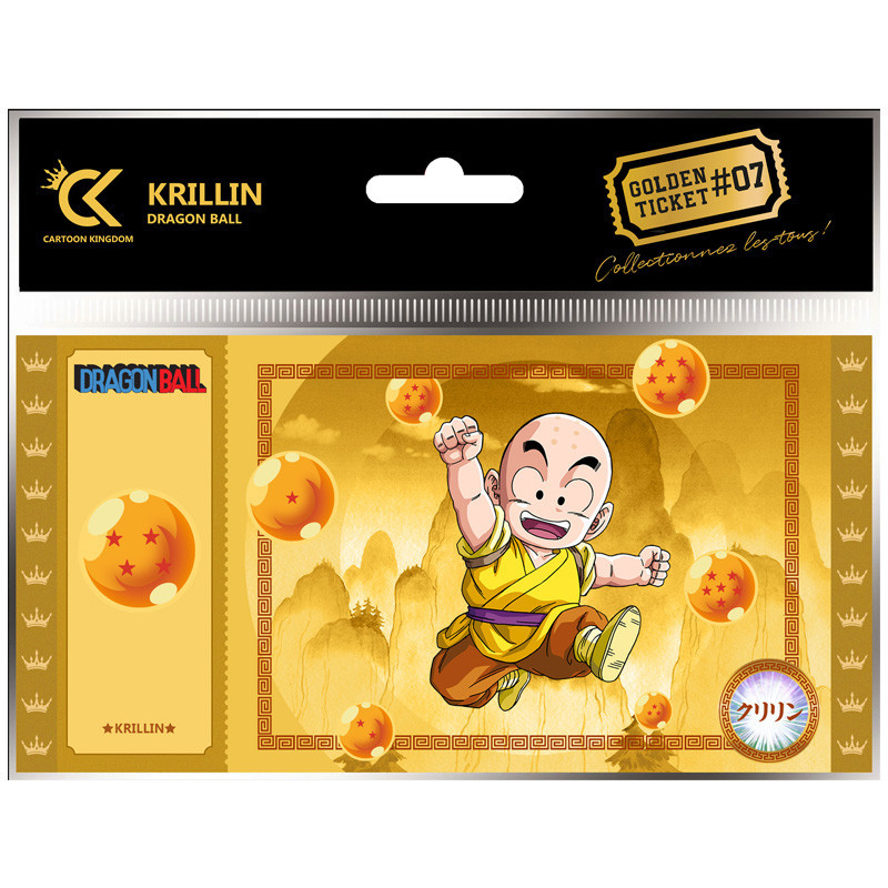Cartoon kingdom Dragon Ball Z dragon ball golden ticket krillin jaune x5 - golden ticketCKDB07.jpg3760375865778
