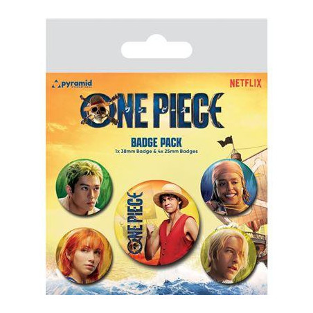 ONE PIECE NETFLIX - Les Chapeaux de Pailles - Pack 5 BadgesFIGBP80827_1.jpg5050293808277
