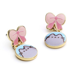 PUSHEEN - Noeud - Boucles d'Oreilles PendantesFIGPTCE0105_1.jpg5055583453342