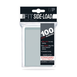 Ultrapro ultrapro deck protector sleeves pro-fit insertion laterale paquet 100pcs - protection carte - préco avril 2025UP84649.j
