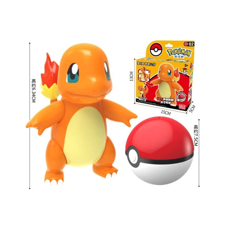 Ldcx pokemon model kit & pokeball salameche 6cm - figurine - préco mars 202548149.jpg6951144481498