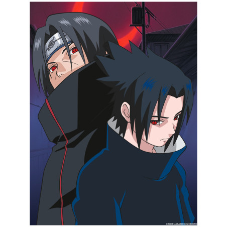Kettei art naruto metal plate poster metal classix 30x40cm famille uchiha - poster metal / metal plate - préco mars 2025KT21103.