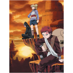 Kettei art naruto metal plate poster metal classix 30x40cm fratrie des sables - poster metal / metal plate - préco mars 2025KT21