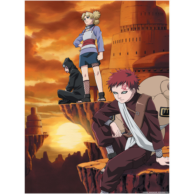 Kettei art naruto metal plate poster metal classix 30x40cm fratrie des sables - poster metal / metal plate - préco mars 2025KT21