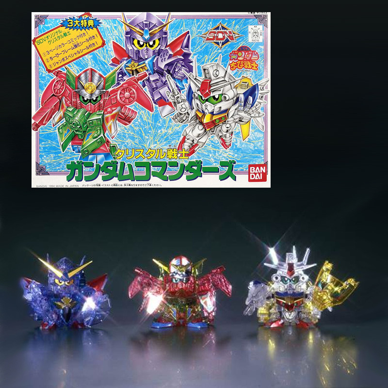 Bandai hobby gundam gunpla sd crystal 3 commanders - sd - préco avril 2025BANMK56875.jpg4543112568755