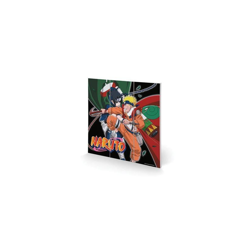 NARUTO - Training to Surpass the Other - Impression sur bois 30X30cmFIGSQ14069P_1.jpeg5050574055192