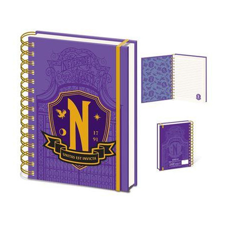 MERCREDI - Bouclier Nevermore - Carnet de notes A5FIGSR74438_1.jpg5056480393007