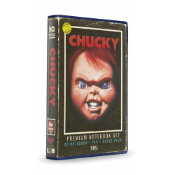 CHUCKY - Set VHS - Set Papeterie (Cahier, Badges et Stylo)FIGSDTUNI25516_1.jpg8435450255168