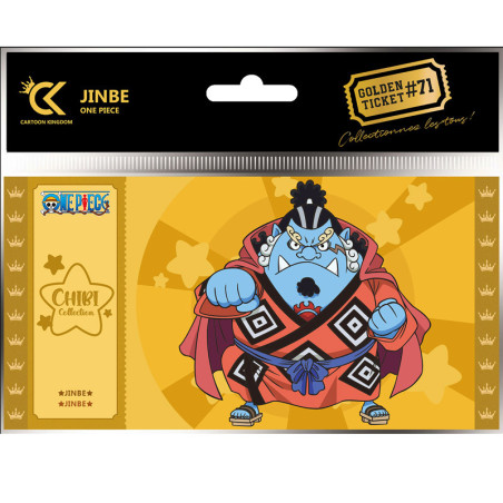 Cartoon kingdom one piece golden ticket chibi jinbe x5 - golden ticketCKCC71.jpg3760375865266