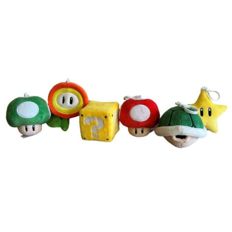 SUPER MARIO - Assortiment de 12 Bag Clips Peluches - 10cmFIG109231541_1.jpg4006592094836