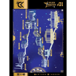 SAINT SEIYA - 12 Maisons Chevaliers D'Or - Golden Poster 30x40cmFIGCKSS01GP_2.jpg3760375862289