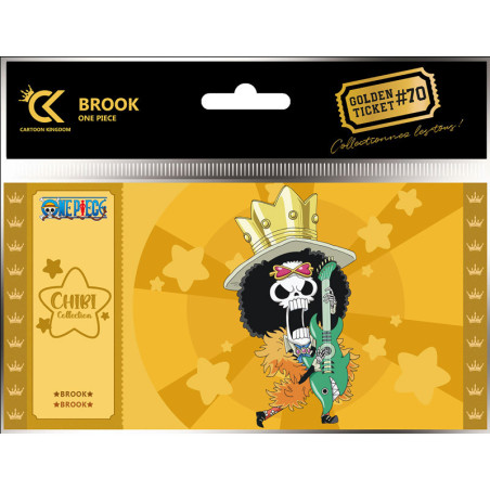 Cartoon kingdom one piece golden ticket chibi brook x5 - golden ticketCKCC70.jpg3760375865259