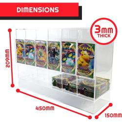 EVORETRO - PREMIUM 6-Slot Acrylic Card Pack DispenserFIGEVO2804_3.jpg3701492104203
