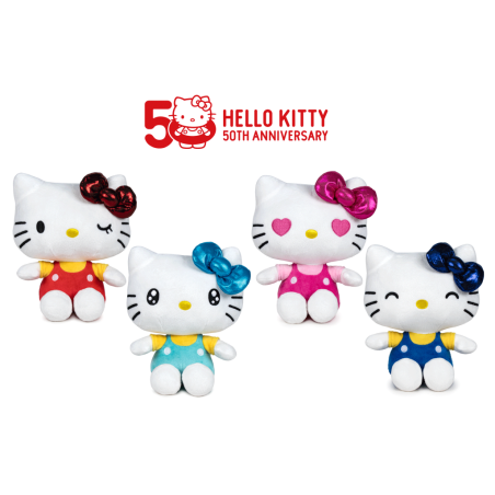 HELLO KITTY - Assortiment de 12 Peluches - 4 Modëles - 16cmFIG76023868_1.png8425611338687