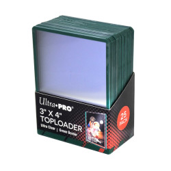 Protection carte ultrapro toploader 25ct bord vert 25pcsUP84916x.jpg0074427849160