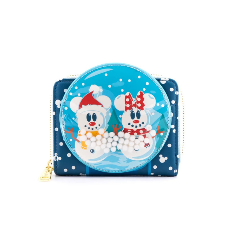 Portefeuille loungefly disney snowman mickey minnie snow globeLFWDWA1786A.jpg0671803382770