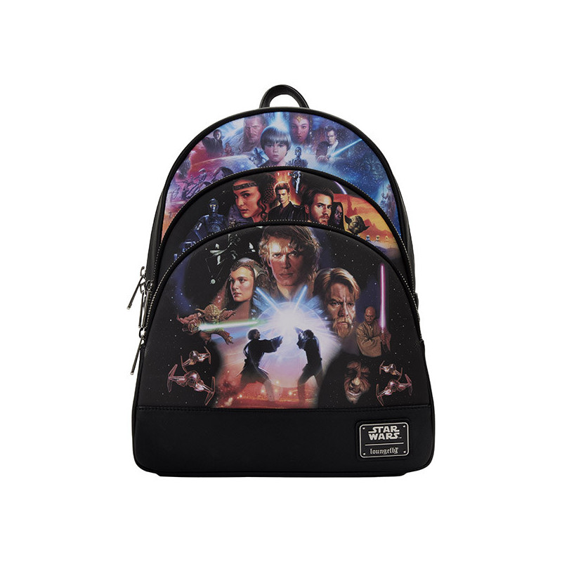 Sac à dos loungefly sw star wars trilogy 2 triple pocketLFSTWBK0284.jpg0671803405578
