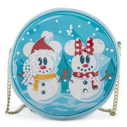Sac à main loungefly disney snowman mickey minnie snow globeLFWDTB2339A.jpg0671803382817