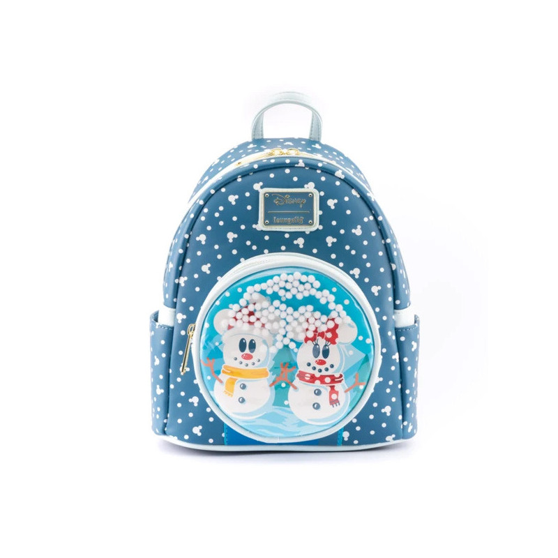 Sac à dos loungefly disney snowman minnie mickey snow globeLFWDBK1850A.jpg0671803382763