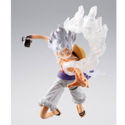 Figurine articulee tamashii nations one piece sh figuarts monkey d luffy gear 5 future island egghead 15,5cm - préco février 202