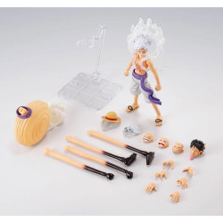 Figurine articulee tamashii nations one piece sh figuarts monkey d luffy gear 5 future island egghead 15,5cm - préco février 202