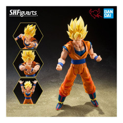 Figurine articulee tamashii nations Dragon Ball Z dragon ball z sh figuarts super saiyan son goku the games begin 14,5cm - préco