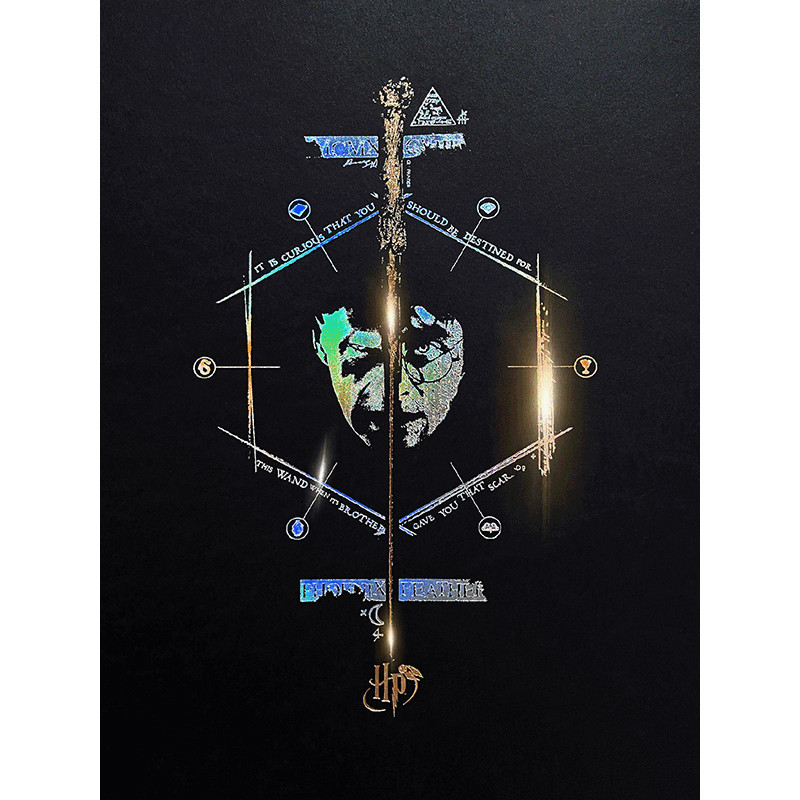 Poster letterpress arteonn harry potter artprint le portrait 30x40cm - préco mai 2025ART46133.gif3760385461335
