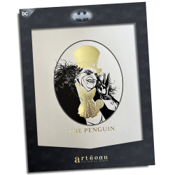 Poster letterpress arteonn dc artprint batman le pingouin 30x40cm - préco mai 2025ART46118B.png3760385461182