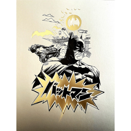 Poster letterpress arteonn dc artprint batman japan or 30x40cm - préco mai 2025ART46111.gif3760385461113