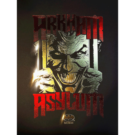 Poster letterpress arteonn dc artprint batman joker arkham asylum or 30x40cm - préco mai 2025ART46112.gif3760385461120