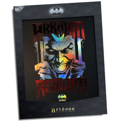 Poster letterpress arteonn dc artprint batman joker arkham asylum holographic 30x40cm - préco mai 2025ART46129B.png3760385461298