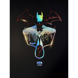 Poster letterpress arteonn dc artprint batman who is the ? 30x40cm - préco mai 2025ART46110.gif3760385461106