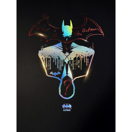 Poster letterpress arteonn dc artprint batman who is the ? 30x40cm - préco mai 2025ART46110.gif3760385461106