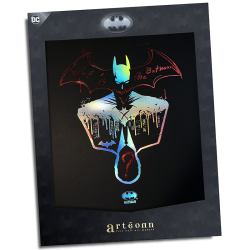 Poster letterpress arteonn dc artprint batman who is the ? 30x40cm - préco mai 2025ART46110B.png3760385461106