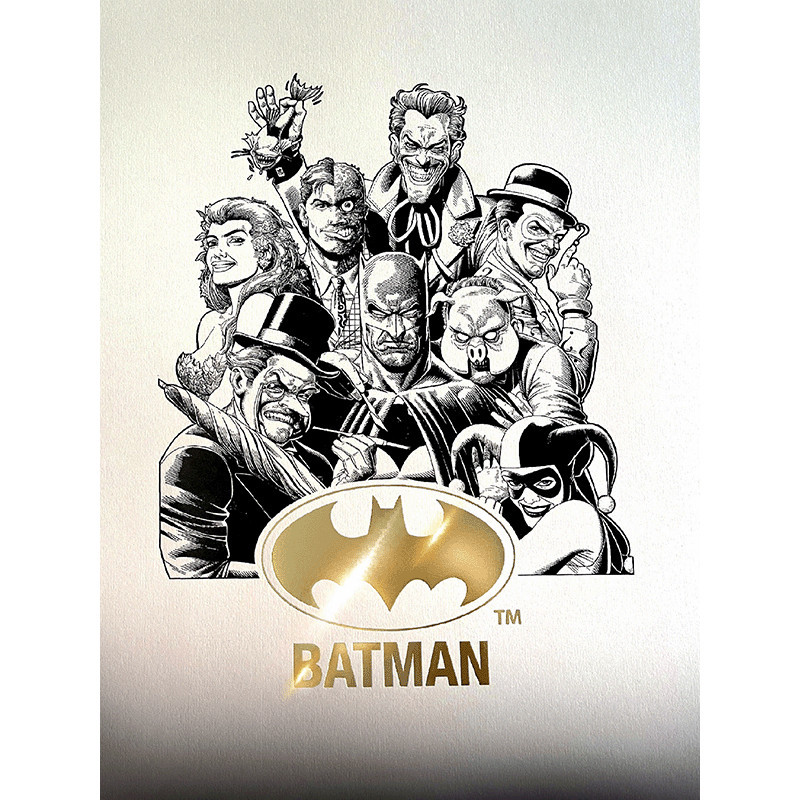 Poster letterpress arteonn dc artprint batman team 30x40cm - préco mai 2025ART46109.gif3760385461090