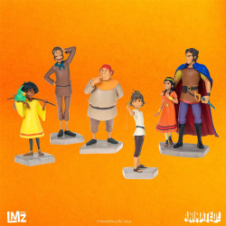 Statue resine lmz les mysterieuses cites d'or animated pack 6 statues esteban tao zia mendosa sancho pedro - préco septembre 202
