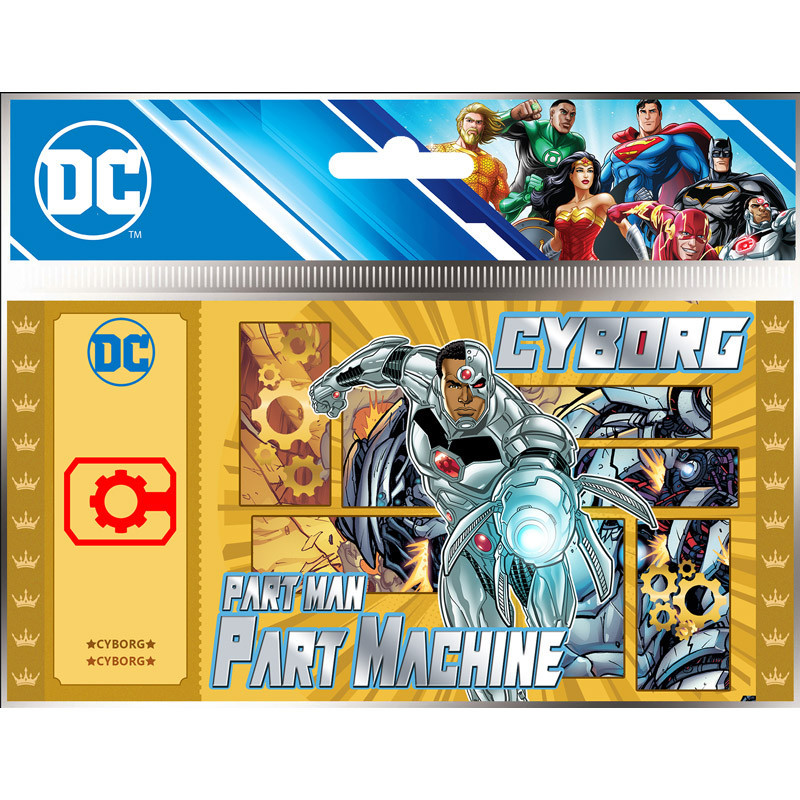 Cartoon kingdom dc justice league golden ticket cyborg x5 - golden ticketCKWA10.jpg3760375865105