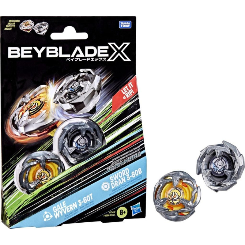 BEYBLADE X - Gale Wyvern 3-60T & Sword Dran 3-80B Dual PackFIGG1543ES0_1.jpg5010996290342